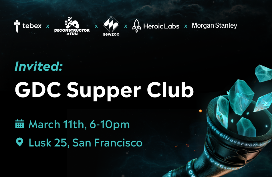 Join Tebex's Exclusive GDC Supper Club